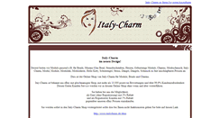 Desktop Screenshot of italycharm.de